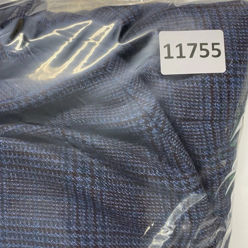 Stafford Jacket Mens 54R Blue 2 Blazer Glen Plaid Wool Blend Sport Coat